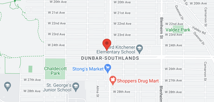 map of 4055 DUNBAR STREET